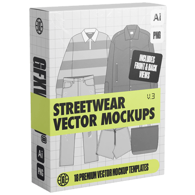 Streetwear Vector Mockups (Vol. 3) - FULLERMOE