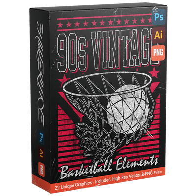 90s Vintage Basketball Elements (Vol. 1) - FULLERMOE