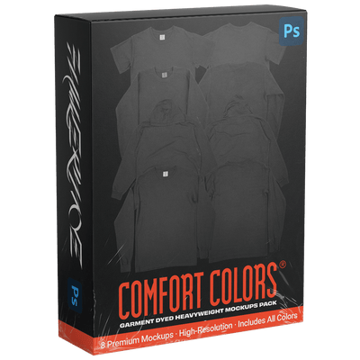 Comfort Colors Heavyweight Mockups Pack (Vol. 1) - FULLERMOE