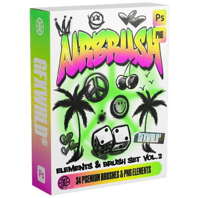 Airbrush Elements & Brush Kit (Vol. 2) - FULLERMOE