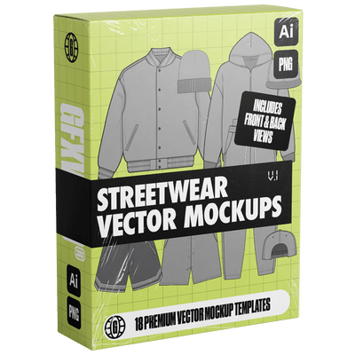 Streetwear Vector Mockups (Vol. 1) - FULLERMOE