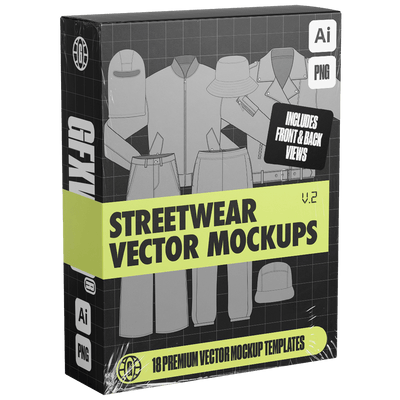 Streetwear Vector Mockups (Vol. 2) - FULLERMOE