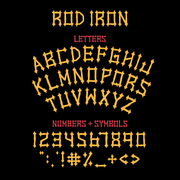 Rod Iron Font - FULLERMOE