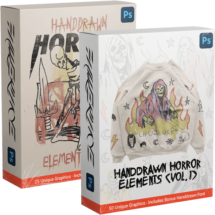 Handdrawn Horror Elements 2-Pack - FULLERMOE