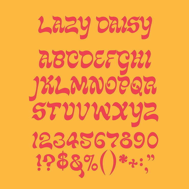 Lazy Daisy Font - FULLERMOE