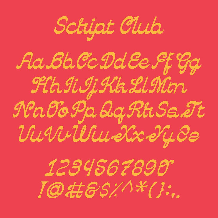Script Club Font - FULLERMOE